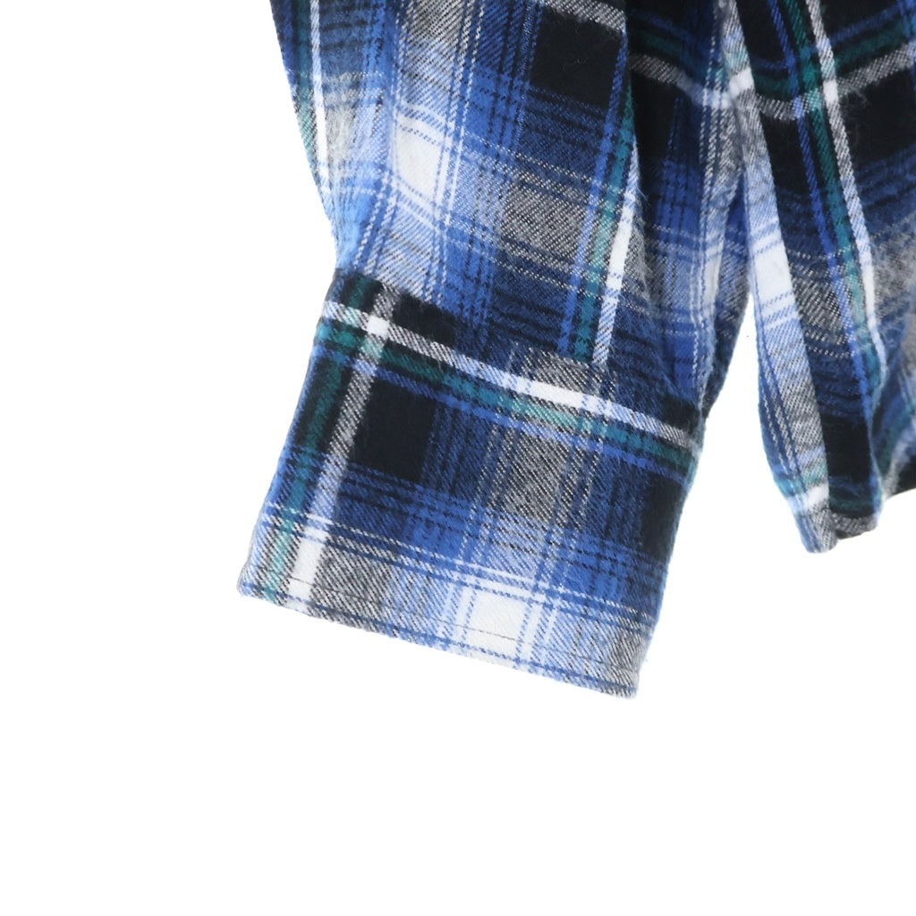 WACKO MARIA(ワコマリア) OMBRE CHECK RAYON SHIRT L/S オンブレ チェック レーヨン 長袖シャツ ブルー/ブラック/ホワイト