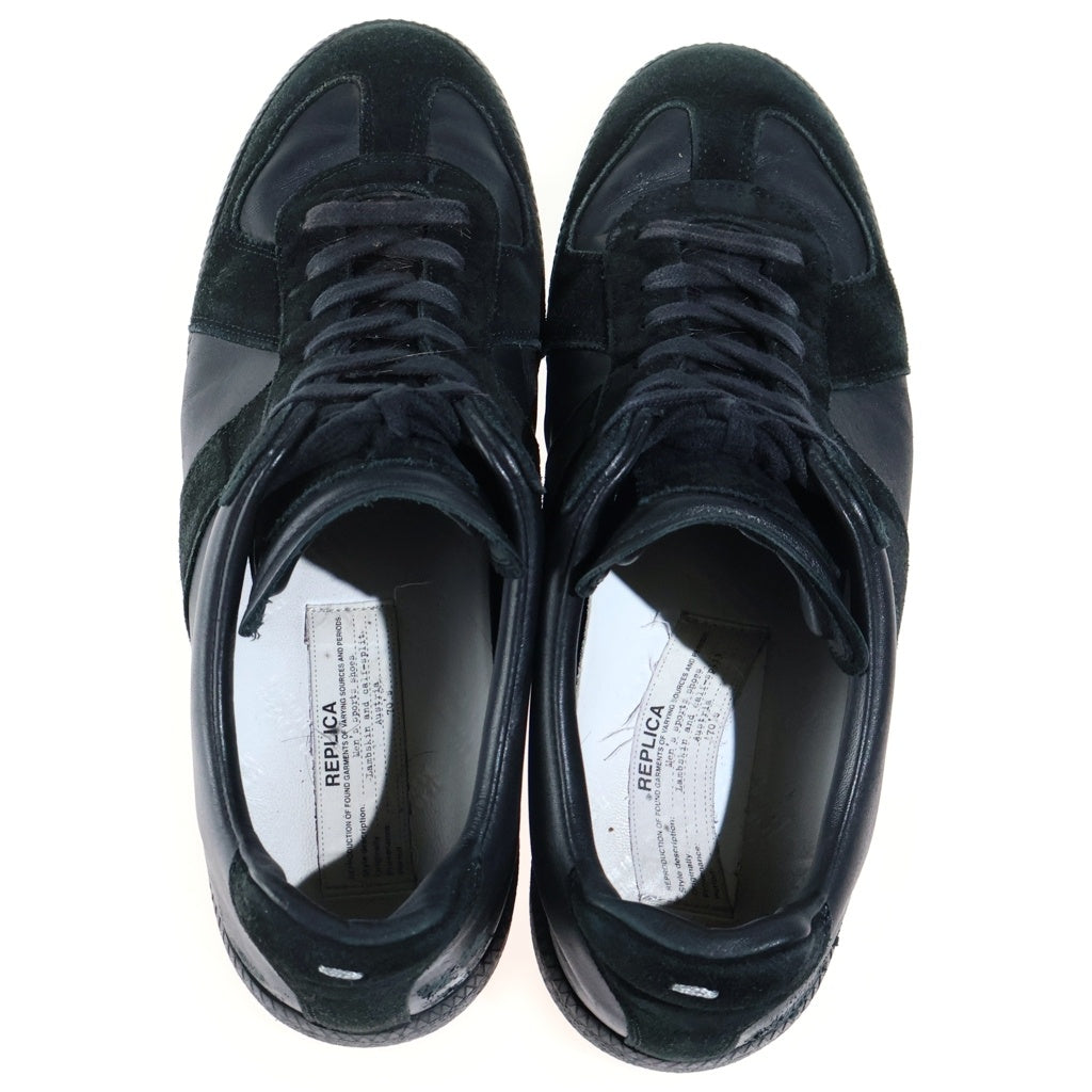 Maison Margiela(メゾンマルジェラ) REPLICA SPORTS SHOES レプリカ ジャーマントレーナー スポーツシューズ ローカットスニーカー ブラック