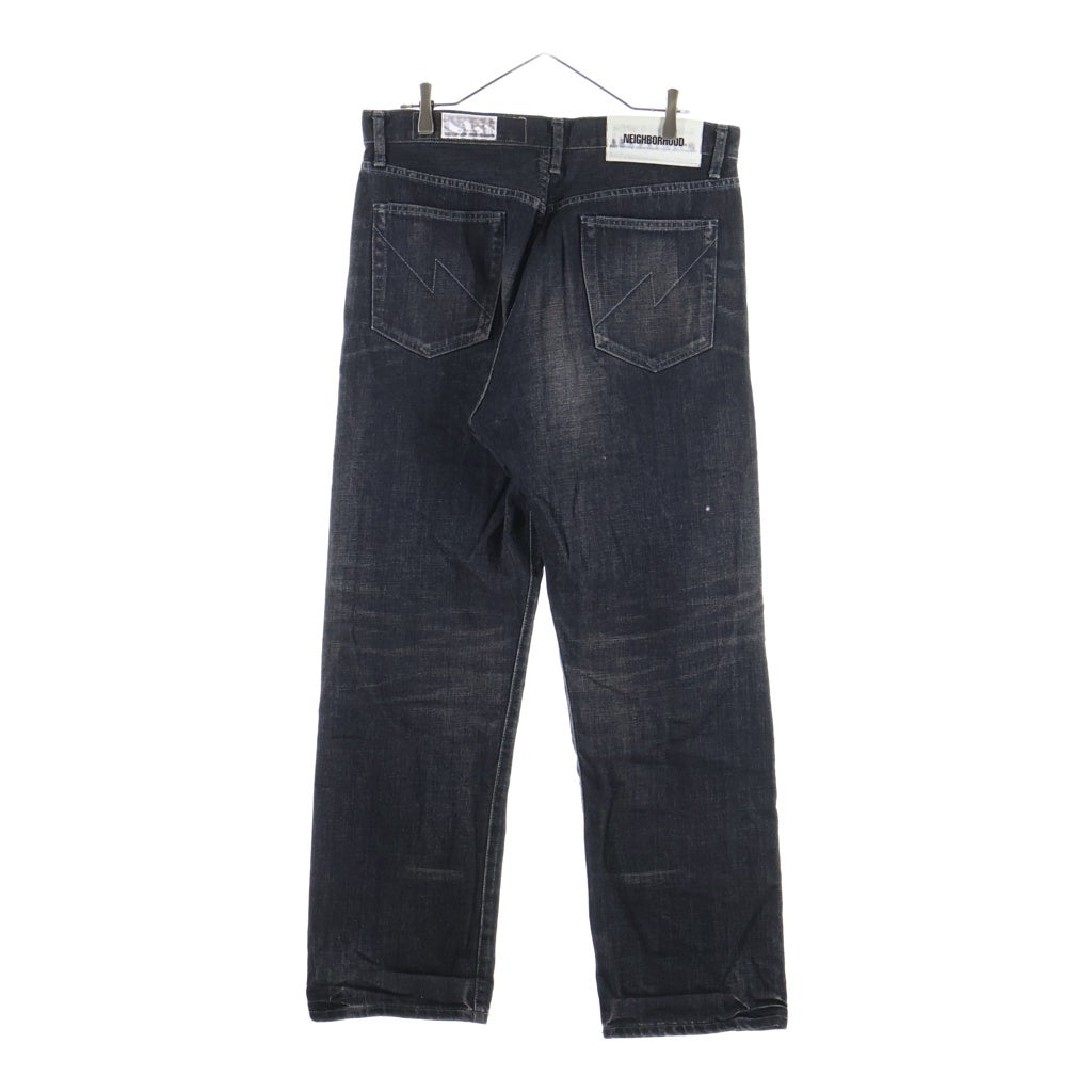 NEIGHBORHOOD(ネイバーフッド) 25AW WASHED DENIM DP BASIC PANTS ジップフライ デニムパンツ ブラック 252XBNH-PTM05