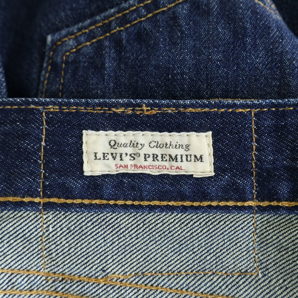 Levi's premium(リーバイスプレミアム) 501 復刻 BIG E Vステッチ ボタン裏刻印5115 USA製 レインボーステッチ デニムパンツ インディゴ PC9-00501-2455