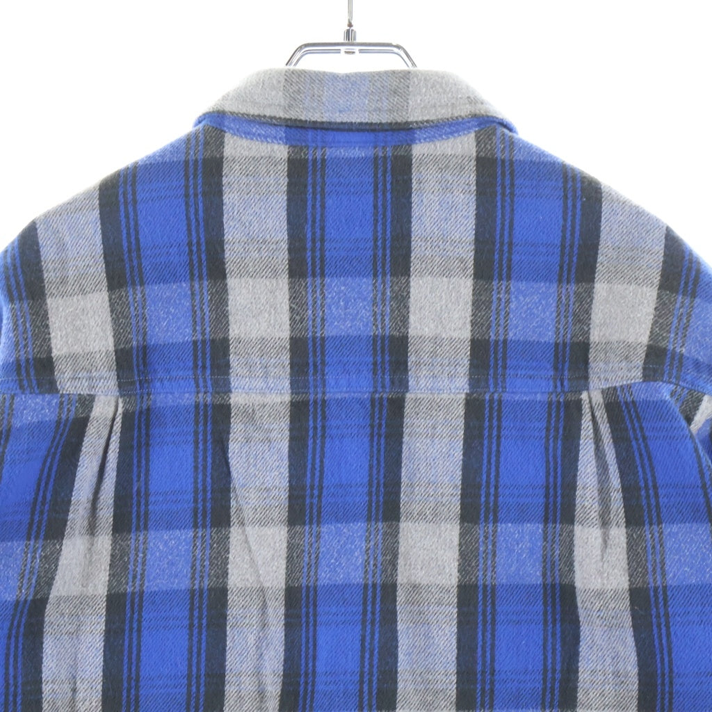 WTAPS(ダブルタップス) 15AW UNION 01 COTTON TEXTILE CHECK FLANNEL L/S SHIRT コットン チェック フランネル 長袖シャツ ブラック/グレー/ブルー 152GWDT-SHM05