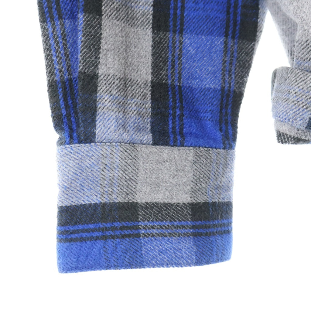 WTAPS(ダブルタップス) 15AW UNION 01 COTTON TEXTILE CHECK FLANNEL L/S SHIRT コットン チェック フランネル 長袖シャツ ブラック/グレー/ブルー 152GWDT-SHM05
