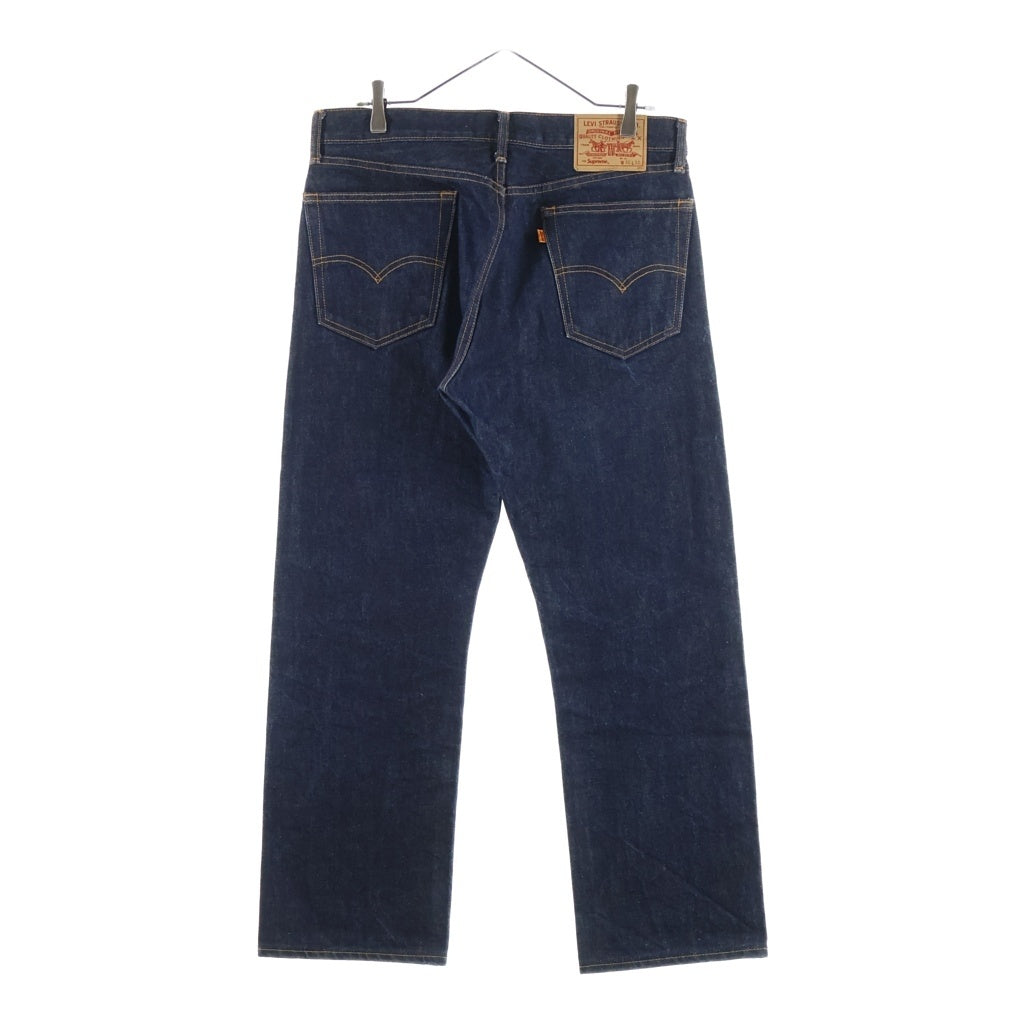 SUPREME(シュプリーム) 12AW × LEVI'S (リーバイス) 505 Jeans Indigo USA製 ボタン裏刻印4527 ジップフライ オレンジタブ デニムパンツ インディゴ