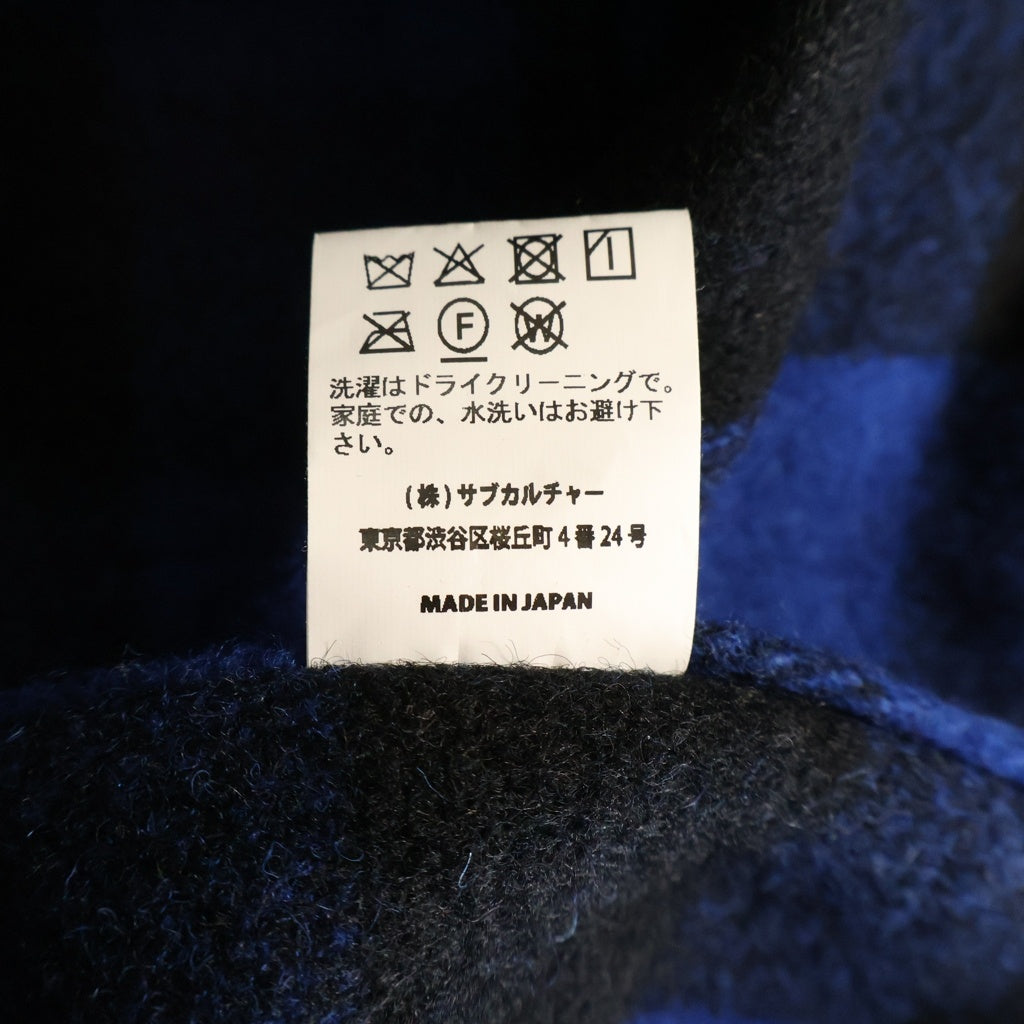 SUBCULTURE(サブカルチャー) 25AW BUFFALO CHECK JACKET バッファローチェック ジャケット ブルー/ブラック SCJK-A2501