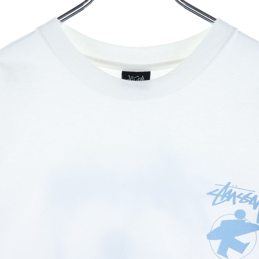 STUSSY(ステューシー) 00S SURFMAN PRINT TEE サーフマン 両面プリント 半袖Tシャツ カットソー ホワイト