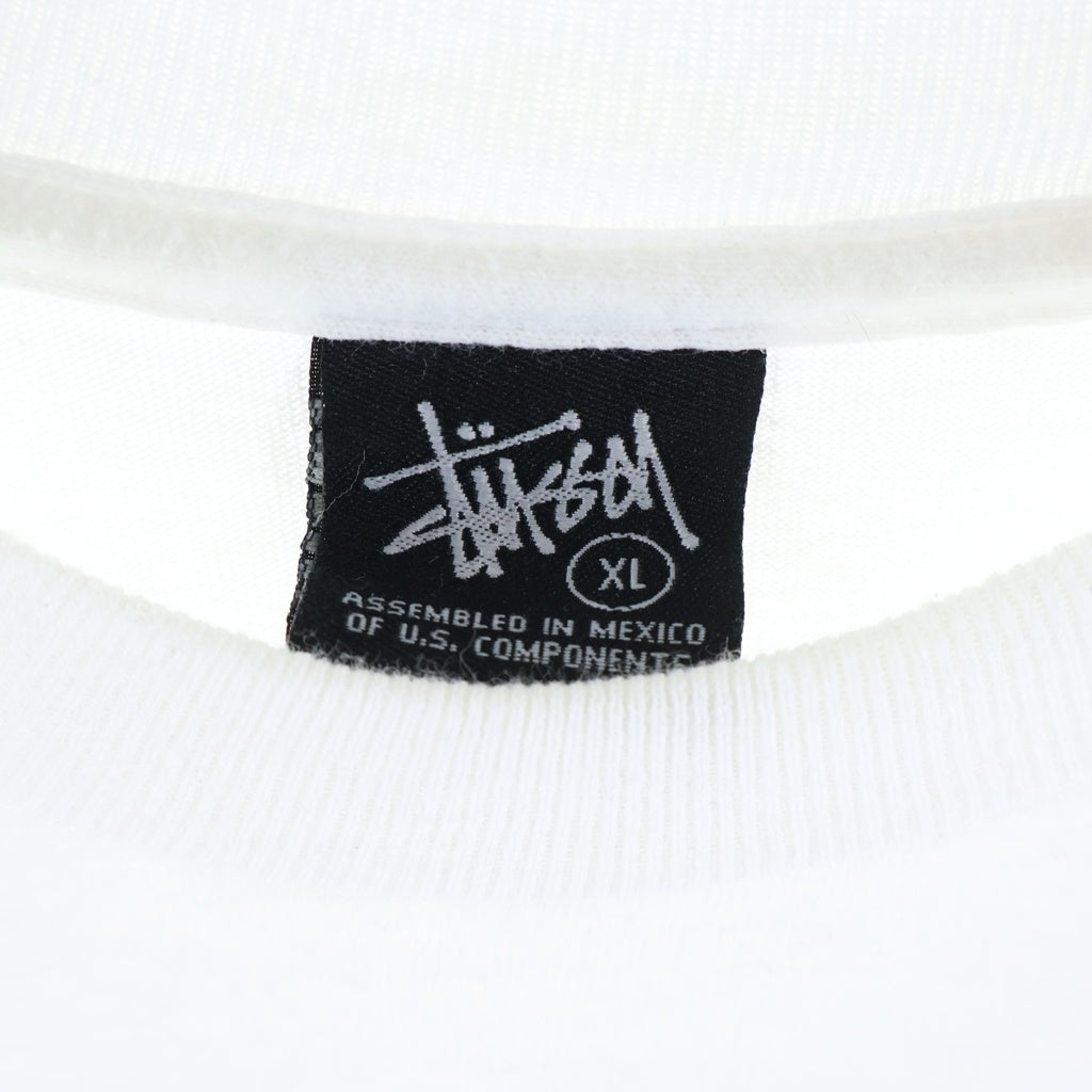 STUSSY(ステューシー) 00S SURFMAN PRINT TEE サーフマン 両面プリント 半袖Tシャツ カットソー ホワイト