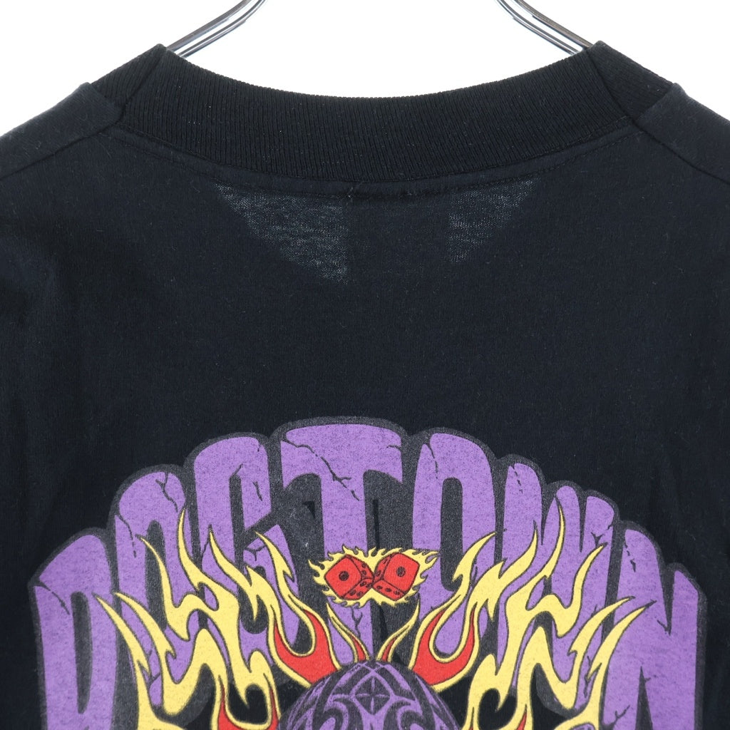 VINTAGE(ヴィンテージ) 90-00S DOG TOWN SKULL FLAME ドッグタウン スケート スカル フレイム 半袖Tシャツ ブラック