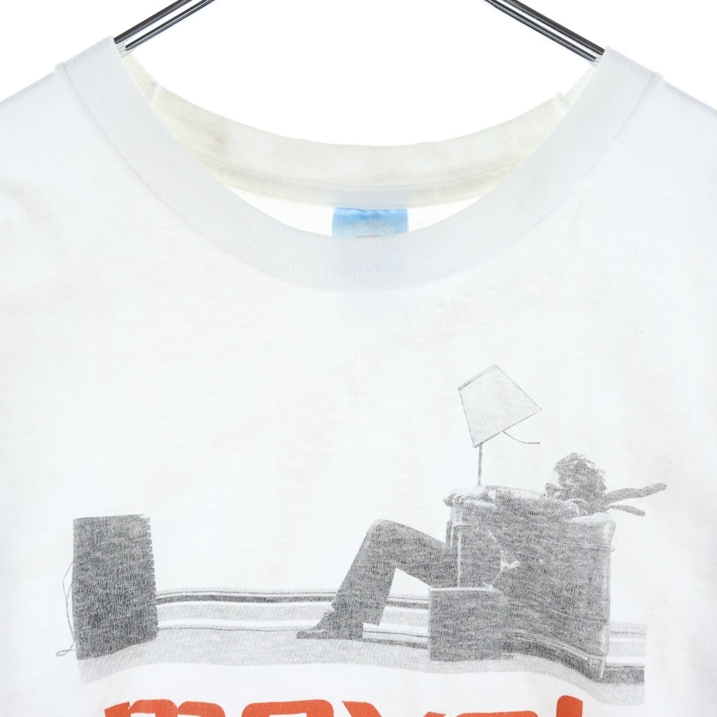 VINTAGE(ヴィンテージ) 90S MAXELL TAKE YOUR MUSIC TO THE MAX マクセル フロントプリント 半袖Tシャツ カットソー ホワイト
