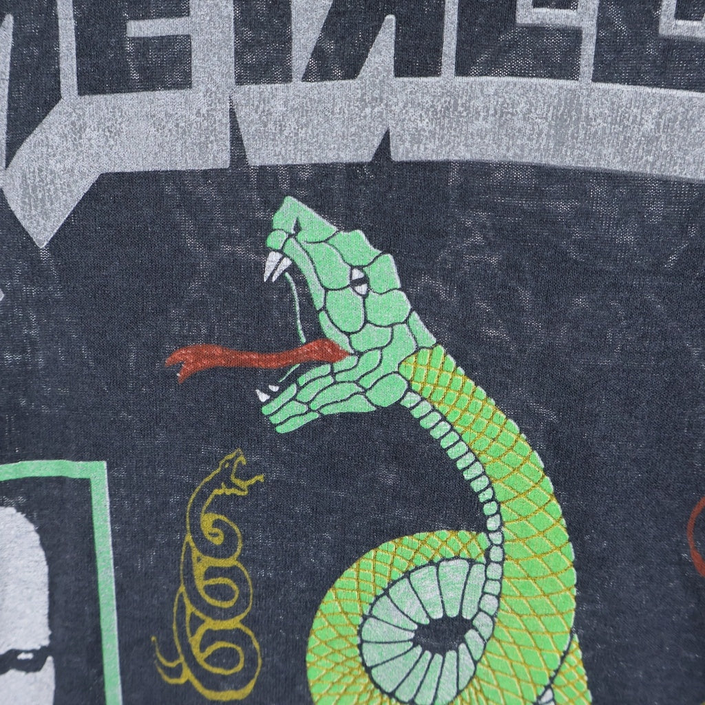 VINTAGE(ヴィンテージ) 90S METALLICA WORD TOUR 1992 RULES メタリカ バンド 両面プリント 半袖Tシャツ カットソー ブラック