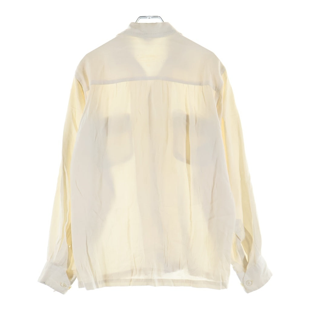 VINTAGE(ヴィンテージ) 50-60S FEATHER-WEIGHT GABARDINE BY SUTTON WESTERN COSTUME COMPANY OPEN COLOR SHIRT ウエスタンコスチュームカンパニー オープンカラーギャバジン長袖シャツ