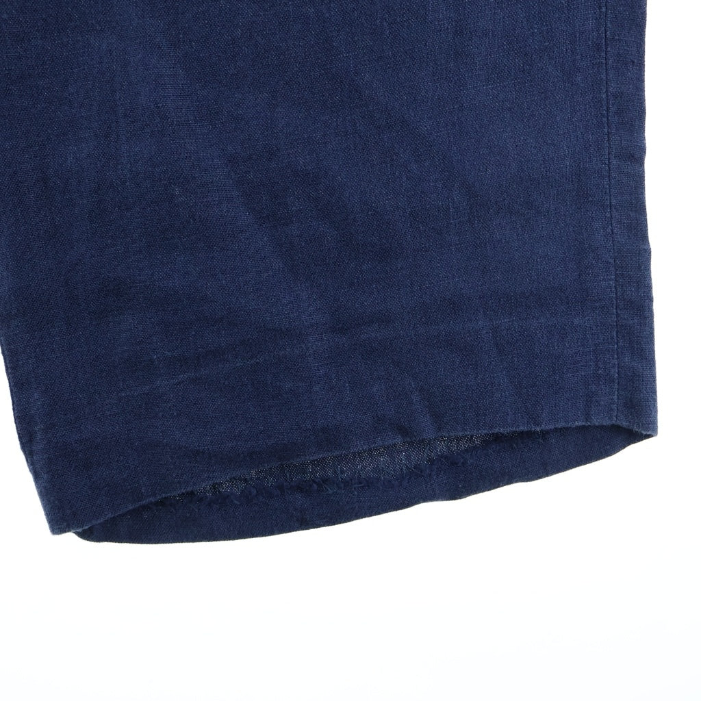 BROOKS BROTHERS(ブルックス ブラザーズ) 80S LINEN SLACKS リネンスラックスパンツ 42TALON USA製 ネイビー