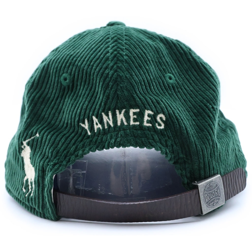 POLO RALPH LAUREN(ポロラルフローレン) × NEW ERA CORDUROY CAP YANKEES ニューエラ コーデュロイ 刺しゅう キャップ ヤンキース グリーン 209920 25304