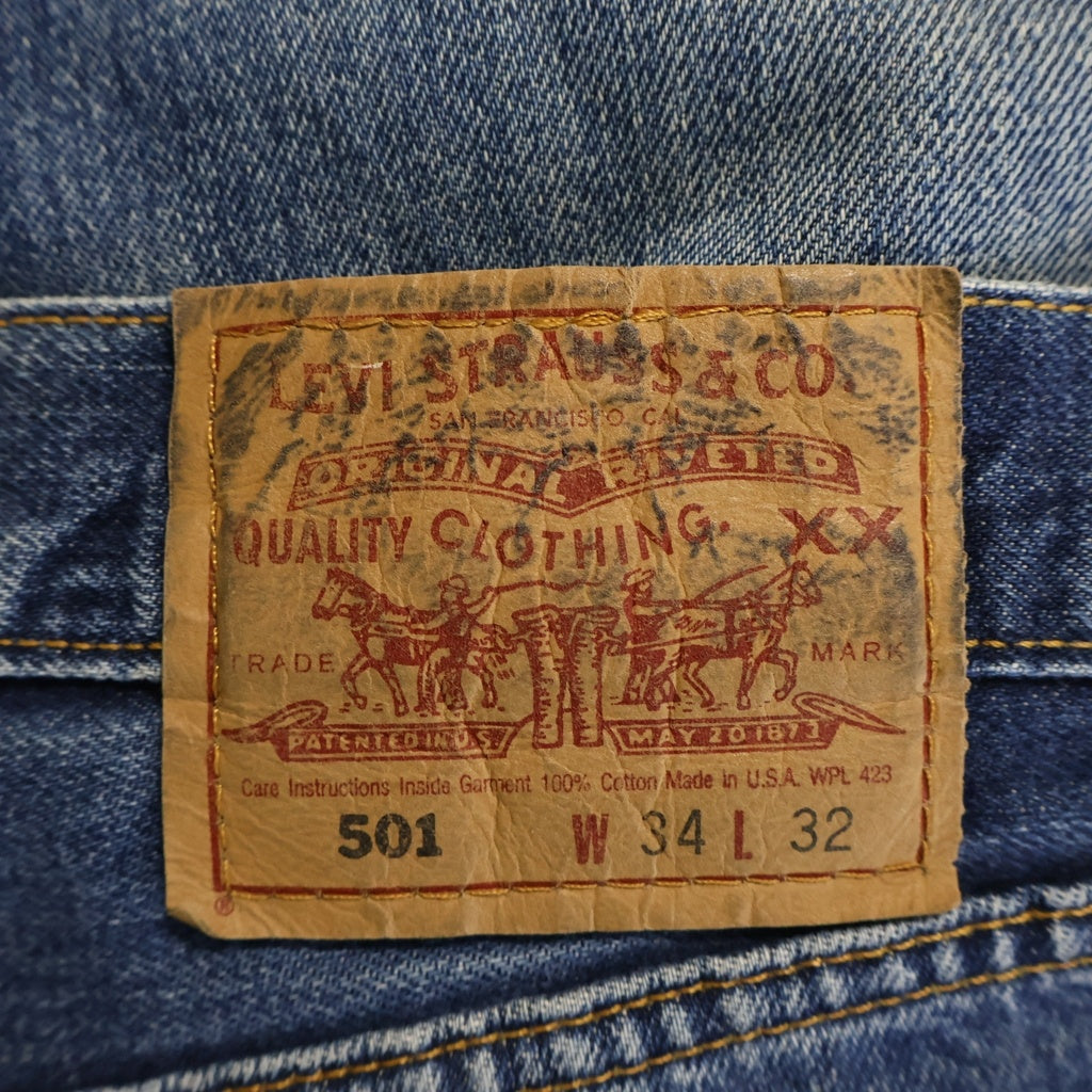 Levi's(リーバイス) 00S 501 ストレートデニムパンツ ボタン裏553 USA製 スモールe インディゴ 2519CS03