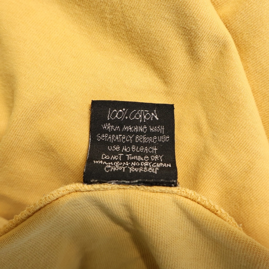 STUSSY(ステューシー) 80-90S BUANA STOCK LOGO オーストラリア製 初期 黒タグ 半袖Tシャツ カットソー イエロー