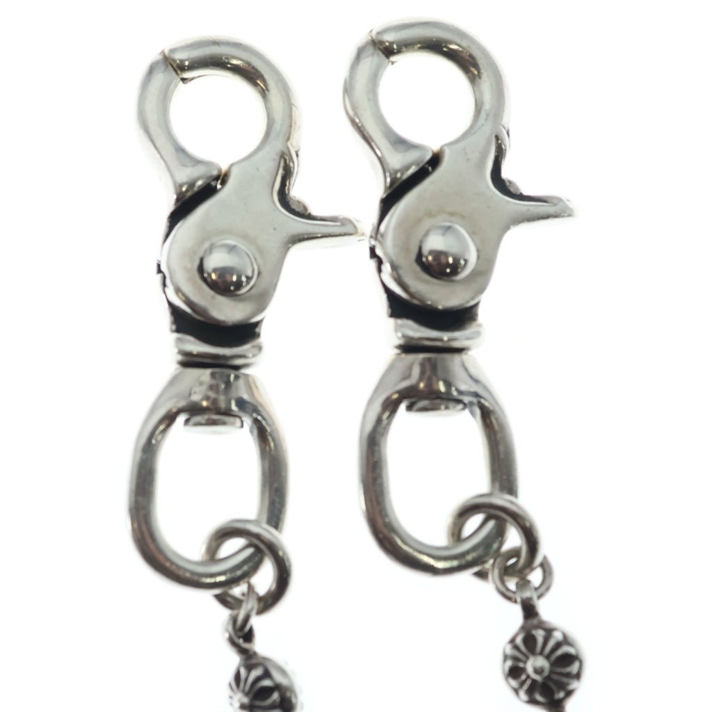 CHROME HEARTS(クロムハーツ) 1BALL LONG-T/2クリップロング#1クロスボール ウォレットチェーン シルバー BCA385