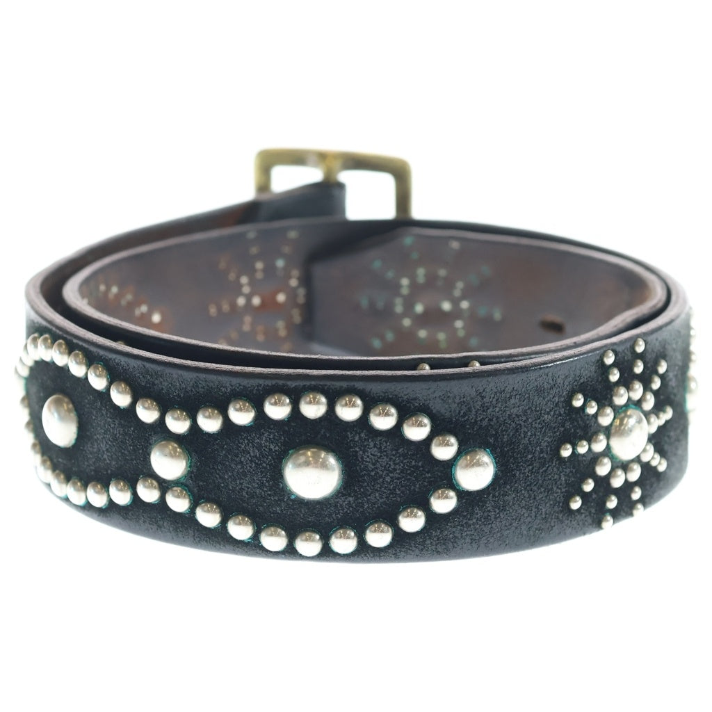 HTC(エイチティーシー) PEANUTS SILVER STUDS BLACK LEATHER ピーナッツシルバースタッズブラックレザー ブラック