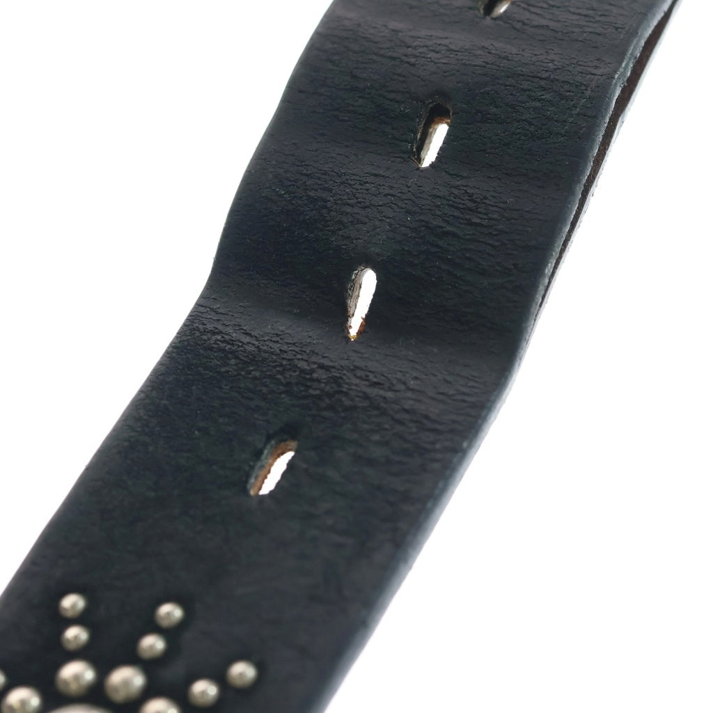 HTC(エイチティーシー) PEANUTS SILVER STUDS BLACK LEATHER ピーナッツシルバースタッズブラックレザー ブラック