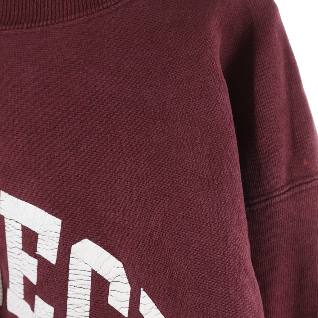 CHAMPION(チャンピオン) 90S REVERSE WEAVE COLLEGE OF CHARLESTON リバースウィーブ 三段 クルーネックスウェットトレーナーボルドー