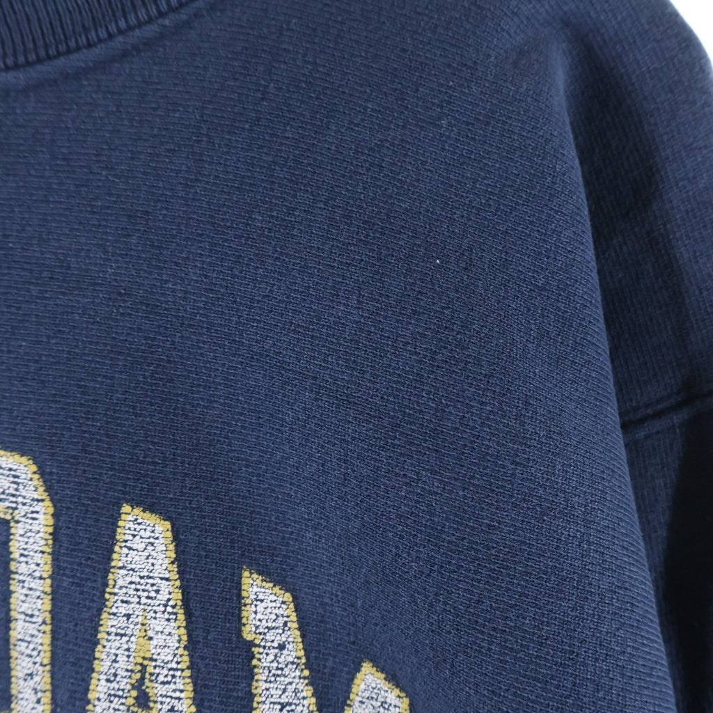 CHAMPION(チャンピオン) REVERSE WEAVE NOTRE DAME FOOTBALL リバースウィーブ 刺繍タグ フロントプリント クルーネック長袖スウェットトレーナー