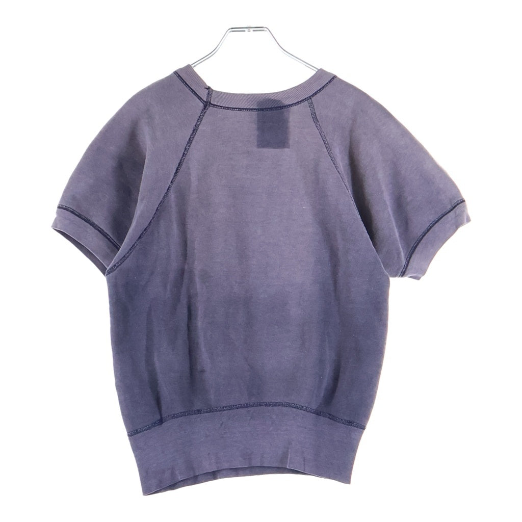 CHAMPION(チャンピオン) 60S GRACELAND COLLEGE ランタグ前期 クルーネック半袖スウェットトレーナー パープル