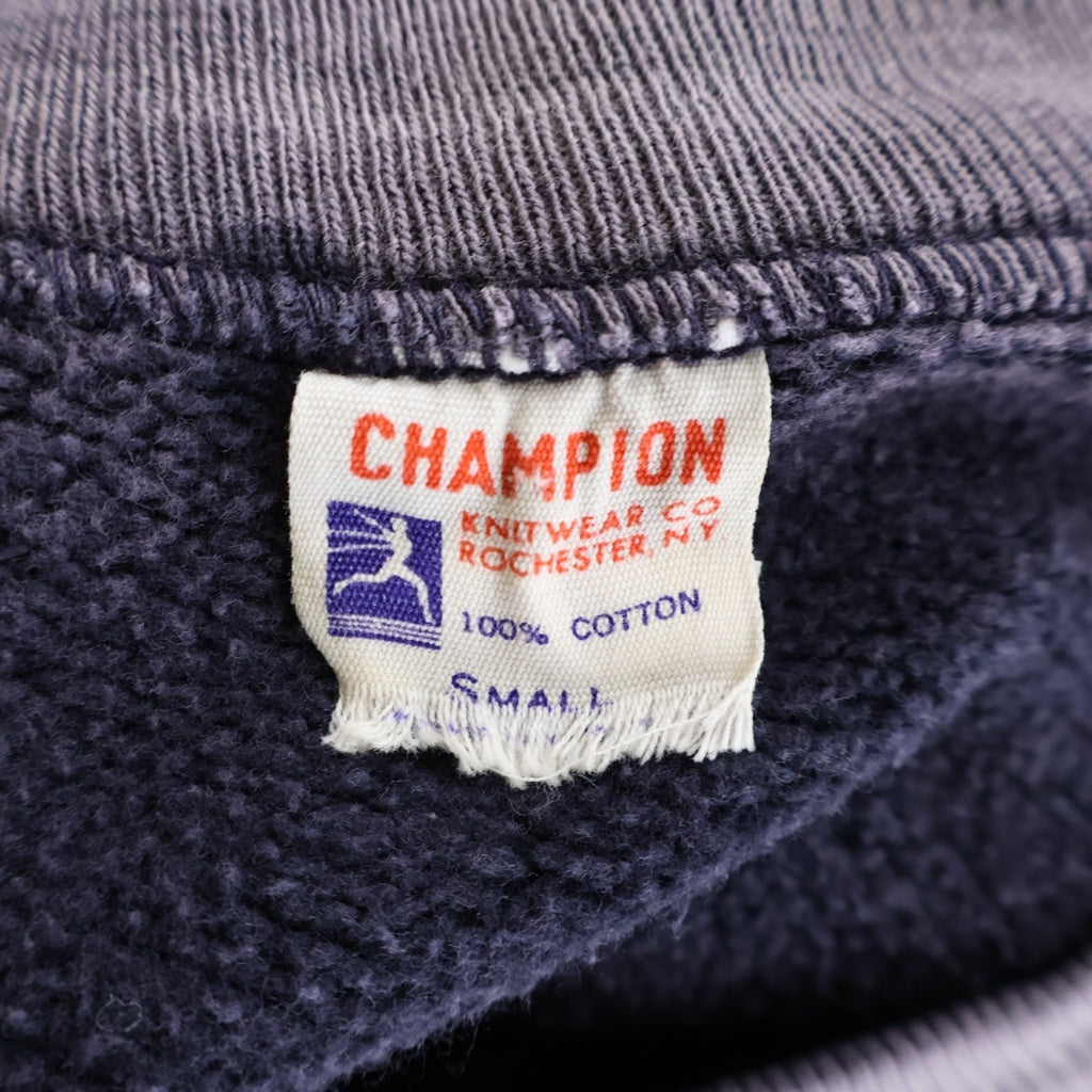 CHAMPION(チャンピオン) 60S GRACELAND COLLEGE ランタグ前期 クルーネック半袖スウェットトレーナー パープル