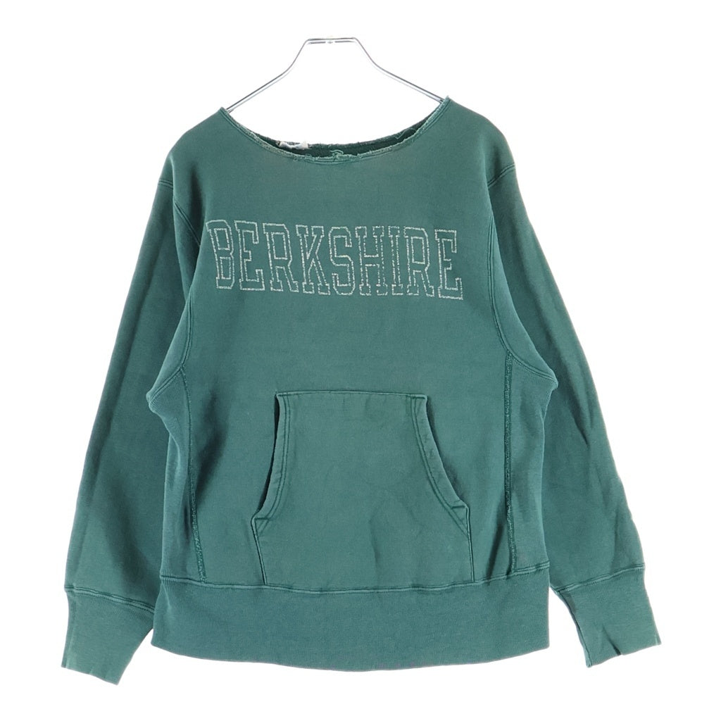 CHAMPION(チャンピオン) 80S REVERSE WEAVE BERKSHIRE リバースウィーブ トリコTタグ タグ欠損 クルーネック長袖スウェットトレーナー グリーン
