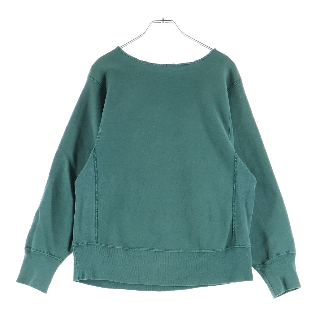 CHAMPION(チャンピオン) 80S REVERSE WEAVE BERKSHIRE リバースウィーブ トリコTタグ タグ欠損 クルーネック長袖スウェットトレーナー グリーン