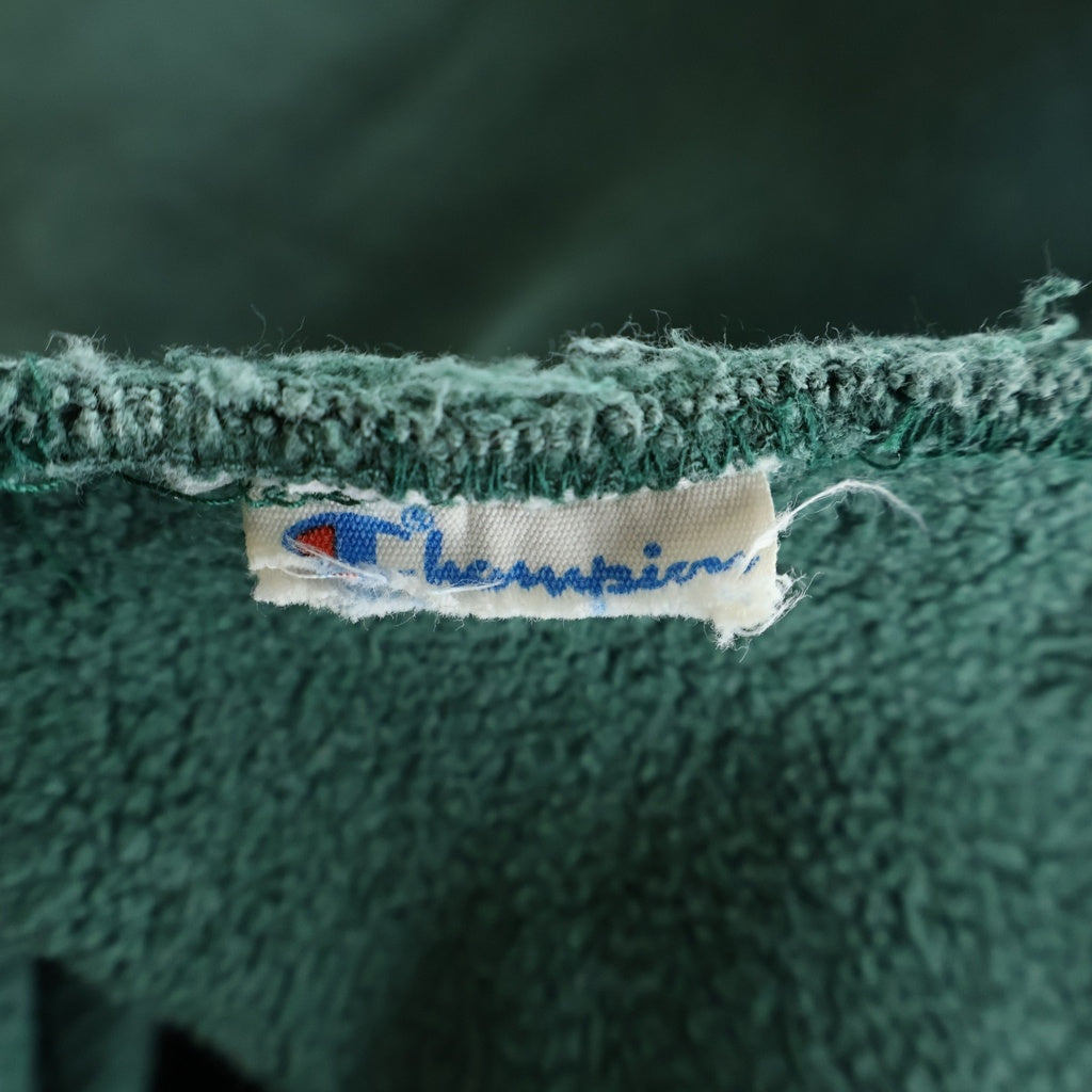 CHAMPION(チャンピオン) 80S REVERSE WEAVE BERKSHIRE リバースウィーブ トリコTタグ タグ欠損 クルーネック長袖スウェットトレーナー グリーン