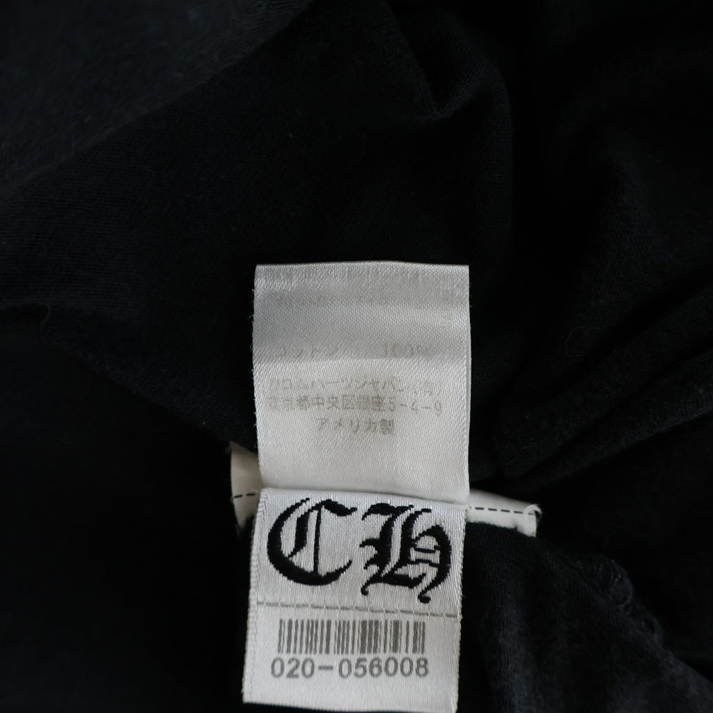 CHROME HEARTS(クロムハーツ) HARRIS TEETER L/S フロントフォティプリント クルーネック長袖カットソー ブラック