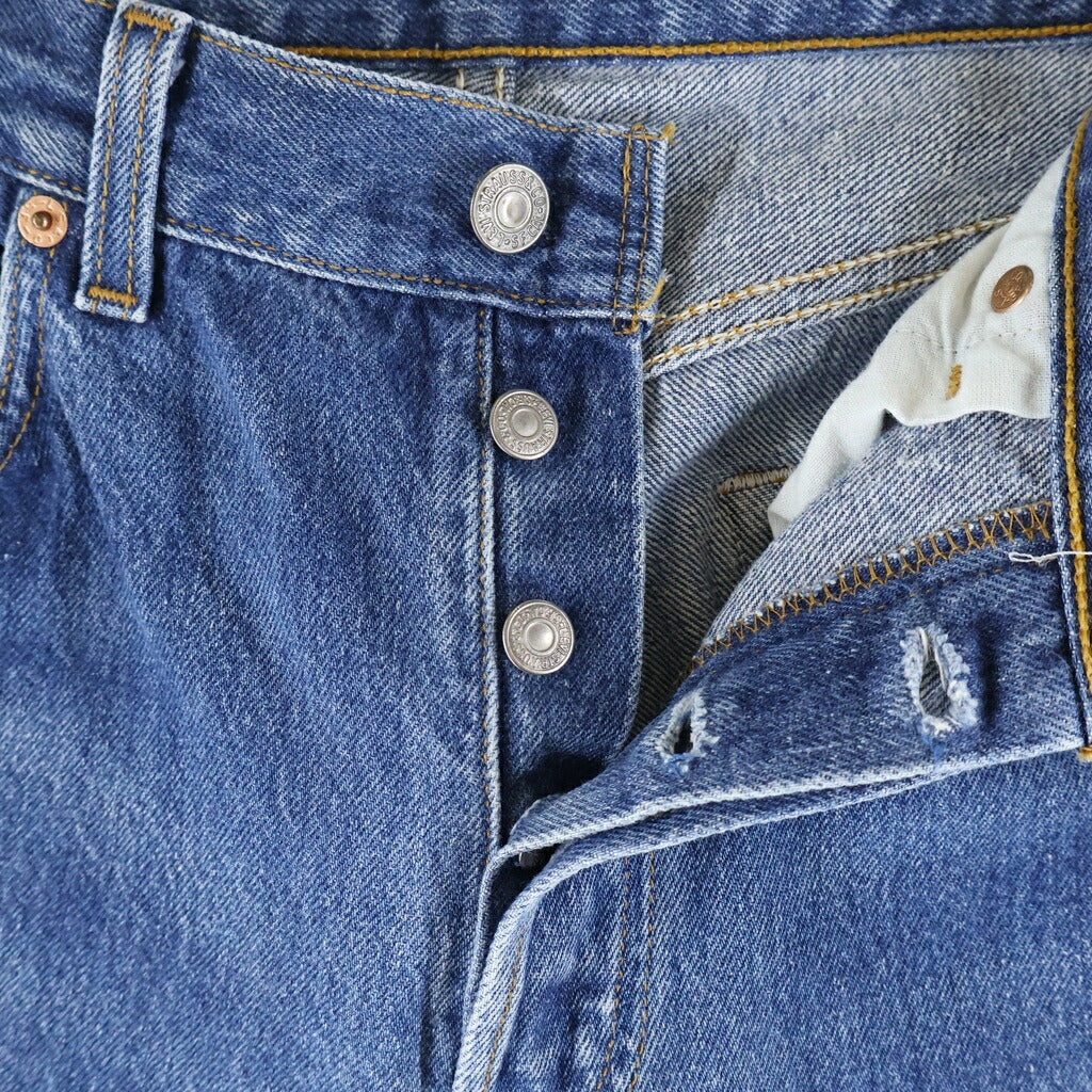 Levi's(リーバイス) 90S VINTAGE 501 USA製 ヴィンテージ スモールe ボタン裏刻印501 脇割り デニムパンツ インディゴ