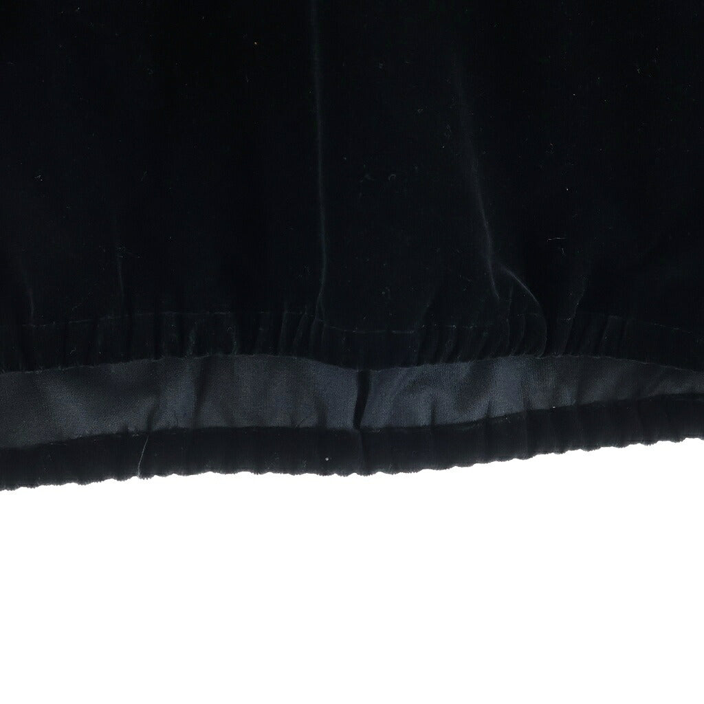 EMPORIO ARMANI(エンポリオアルマーニ) VELOR HARF TAPE JACKET ベロアテーピングジャケット 長袖ベロアブルゾン ブラック