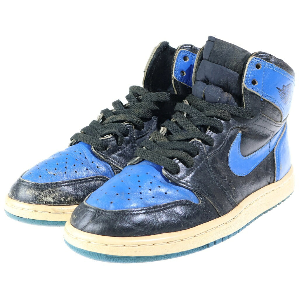 NIKE(ナイキ) 【観賞用 1985年製】 AIR JORDAN 1 ROYAL エアジョーダン1 ロイヤルブルー ハイカットスニーカー ブルー/ブラック US8/26cm 851101