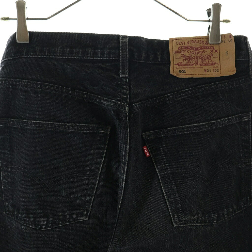 Levi's(リーバイス) 90S 501 スモールe ボタン裏刻印252 後染め デニムパンツ ブラック