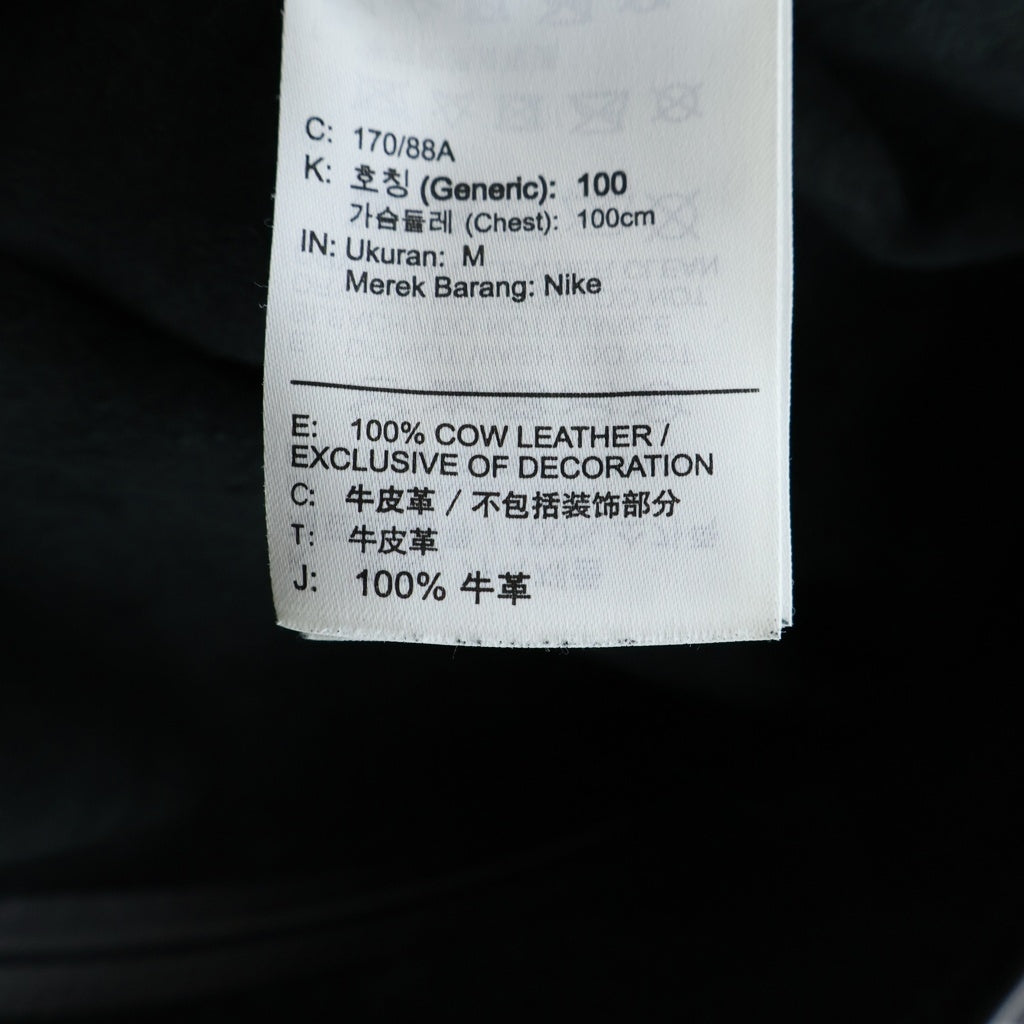 SUPREME(シュプリーム) 19AW×NIKE Leather Baseball Jersey ナイキ レザー ベースボール ジャージー 半袖シャツ ブラック CK6221-010