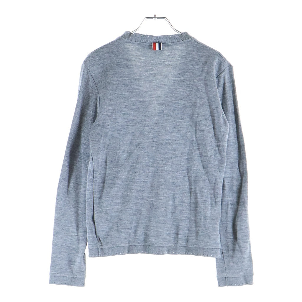THOM BROWNE(トムブラウン) Vネック カーディガン グレー レディース FJT080A-05596055