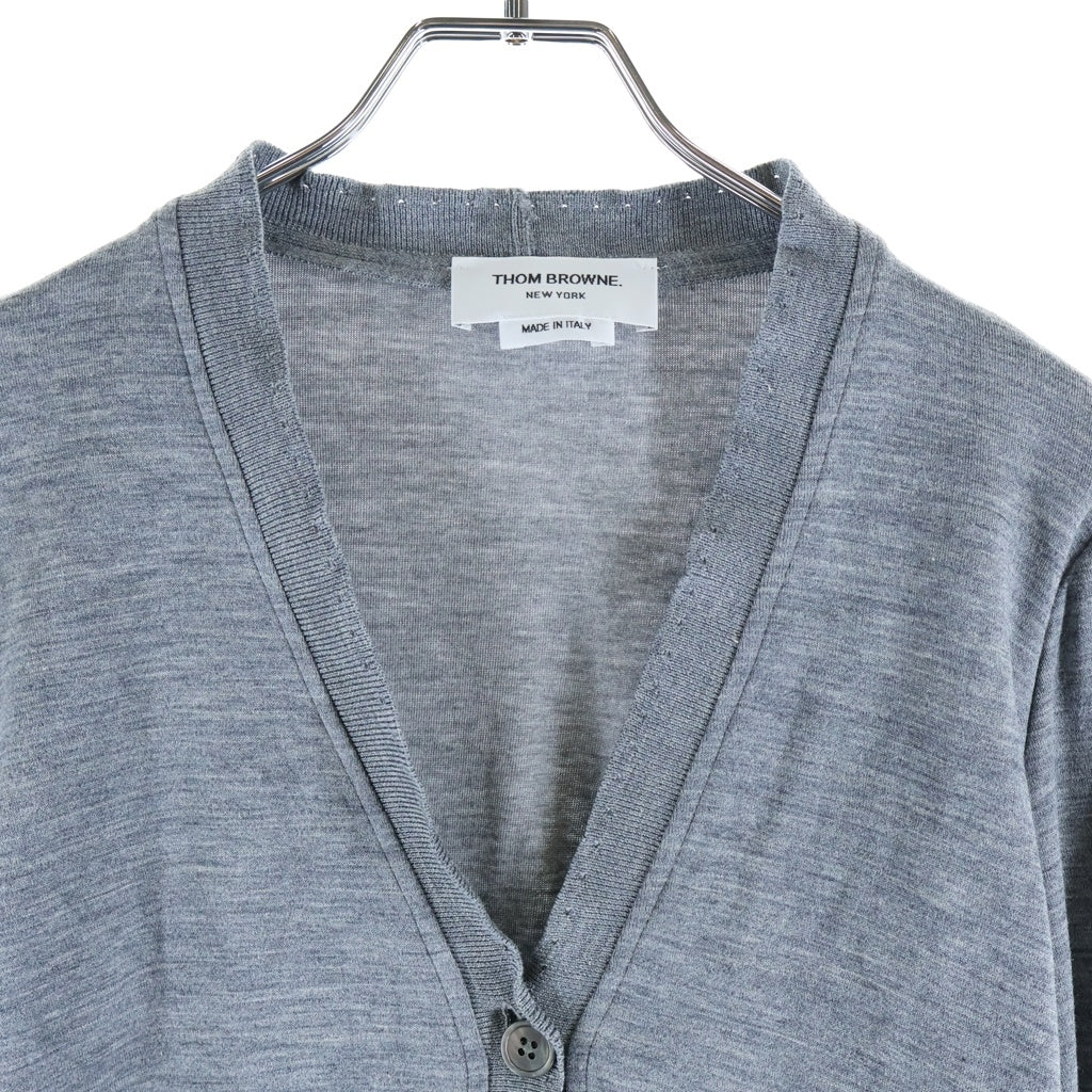 THOM BROWNE(トムブラウン) Vネック カーディガン グレー レディース FJT080A-05596055