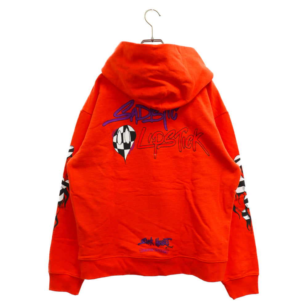 CHROME HEARTS(クロムハーツ) SWTSHRT PPO U HD PLVR MATTY RED MATTY BOY マッティボーイチョンパープリテンスプルオーバーフーディ パーカー レッド