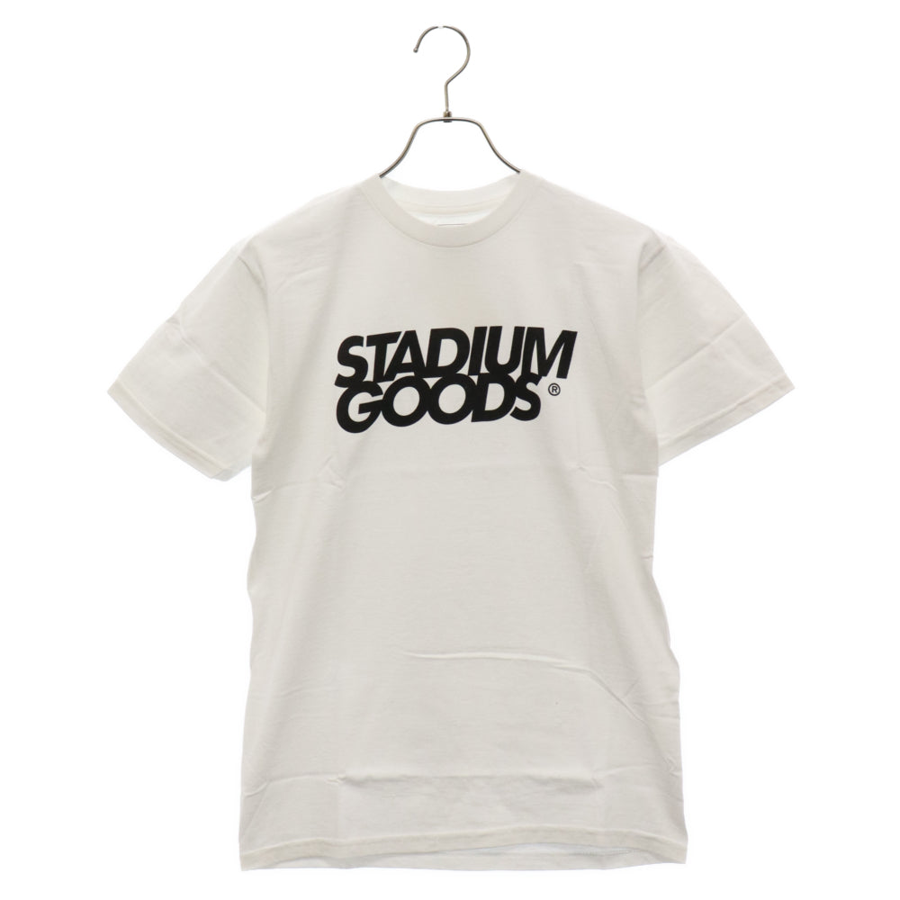 STADIUM DOODS(スタジアムグッズ) フロントロゴプリント半袖Tシャツ ホワイト