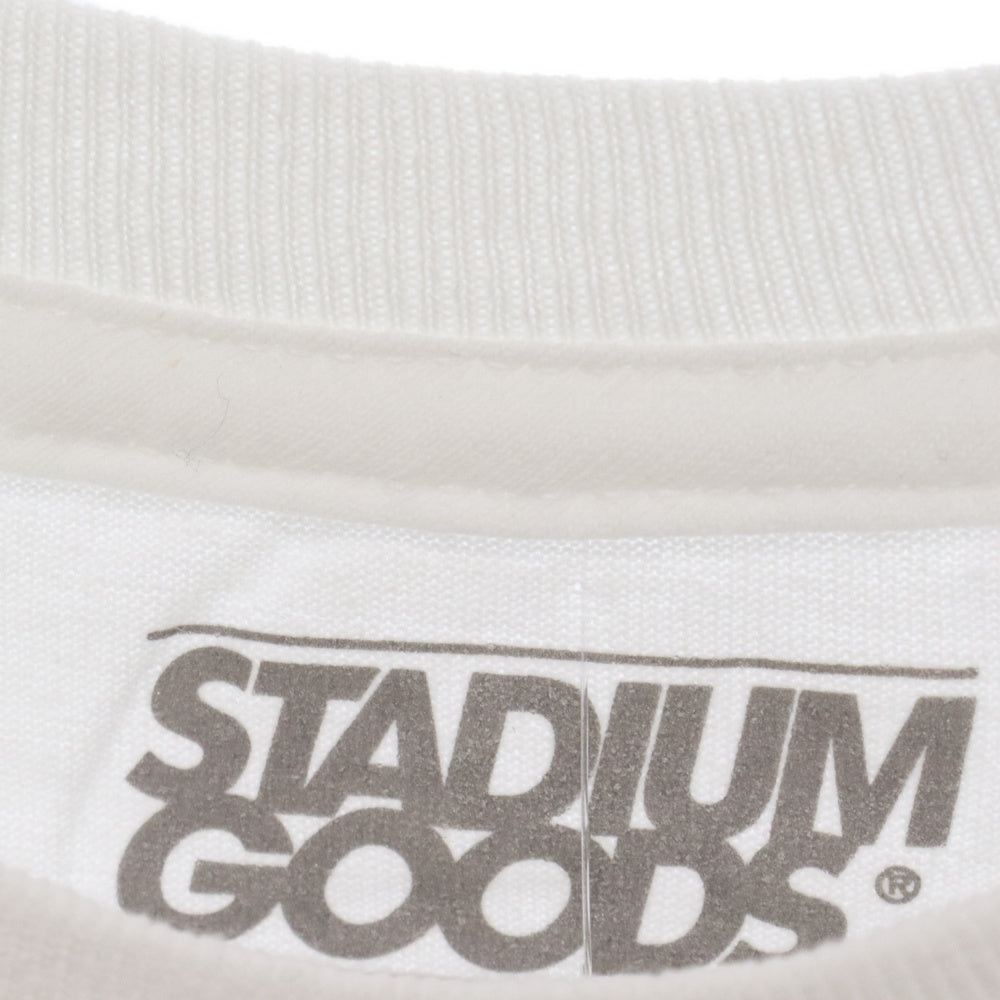 STADIUM DOODS(スタジアムグッズ) フロントロゴプリント半袖Tシャツ ホワイト