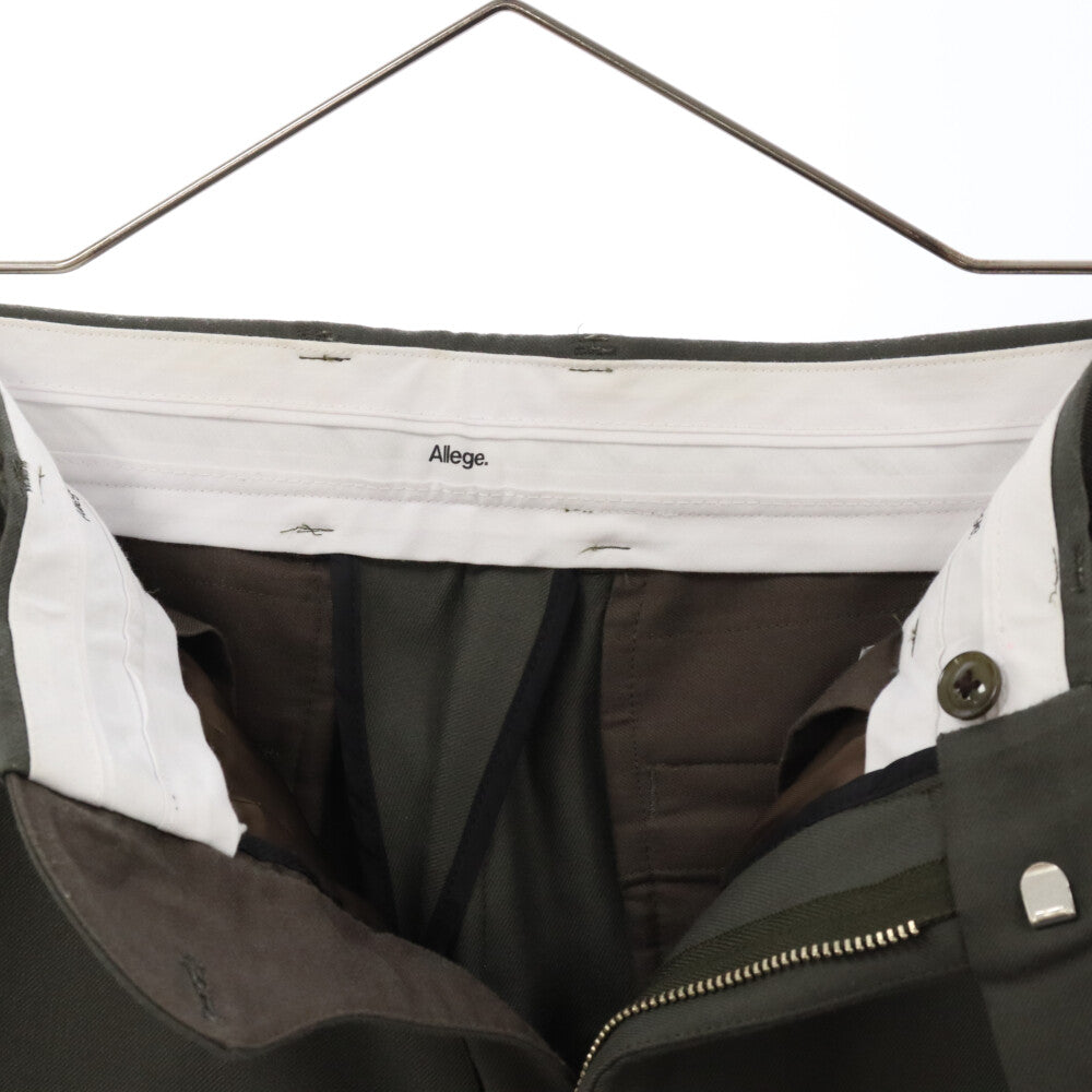ALLEGE(アレッジ) 20AW センタープレスウールスラックスパンツ モクグレー AL20W-PT01