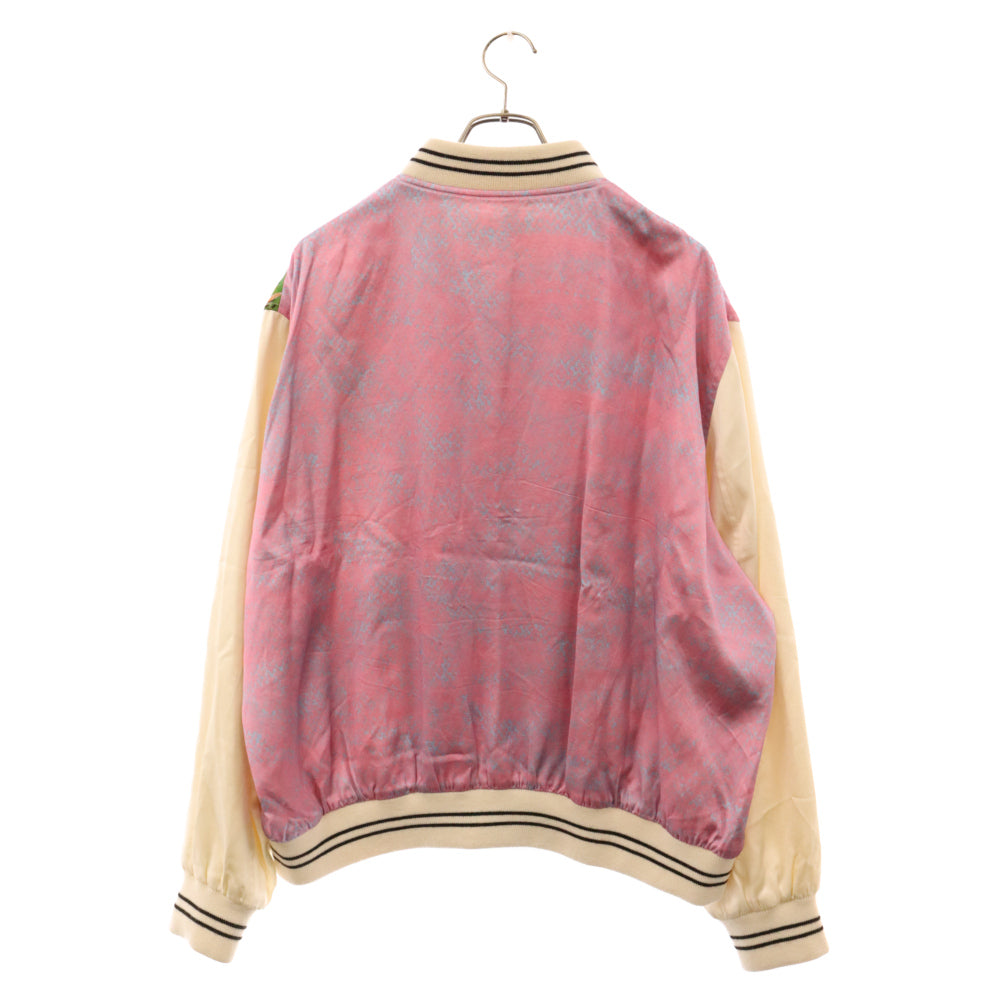 CELINE(セリーヌ) 23SS TEDDY LOOSE AVE 57 SKY IN SATIN アリスエスタイ ルーズ テディジャケット 2V79N176U 総柄 ピンク