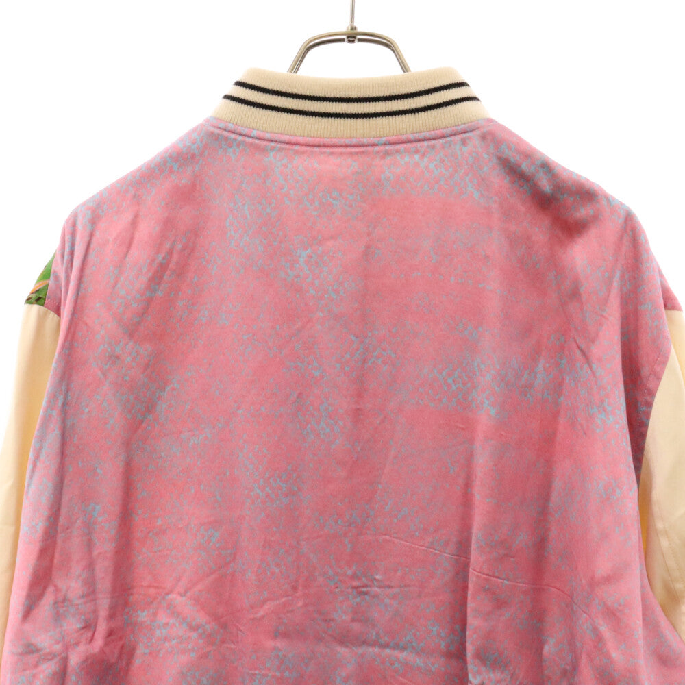 CELINE(セリーヌ) 23SS TEDDY LOOSE AVE 57 SKY IN SATIN アリスエスタイ ルーズ テディジャケット 2V79N176U 総柄 ピンク