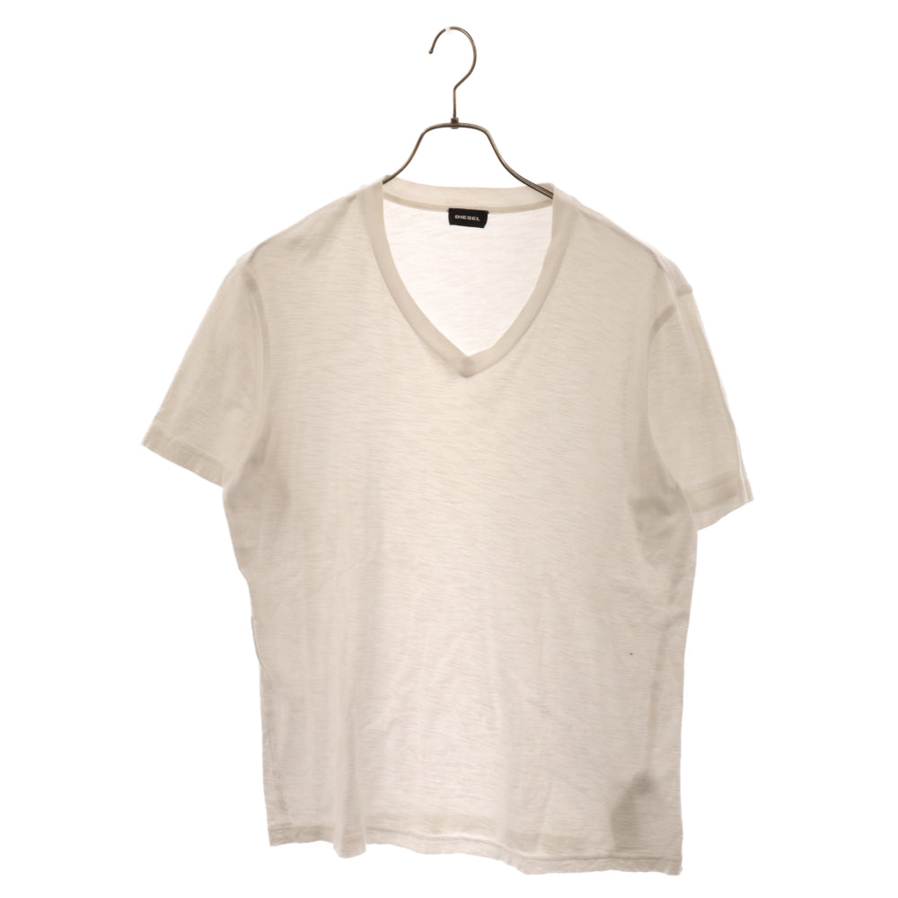 DIESEL(ディーゼル) Vネック半袖Tシャツ HK001935 ホワイト