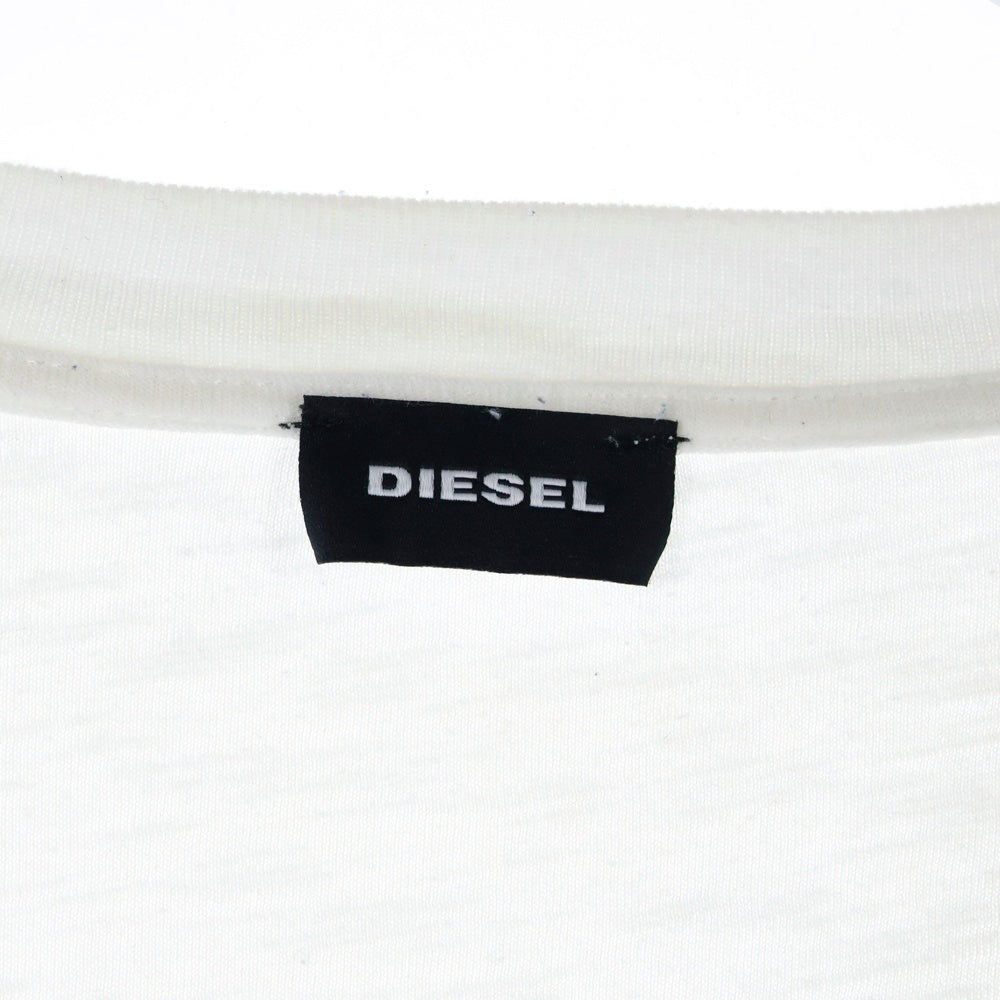 DIESEL(ディーゼル) Vネック半袖Tシャツ HK001935 ホワイト