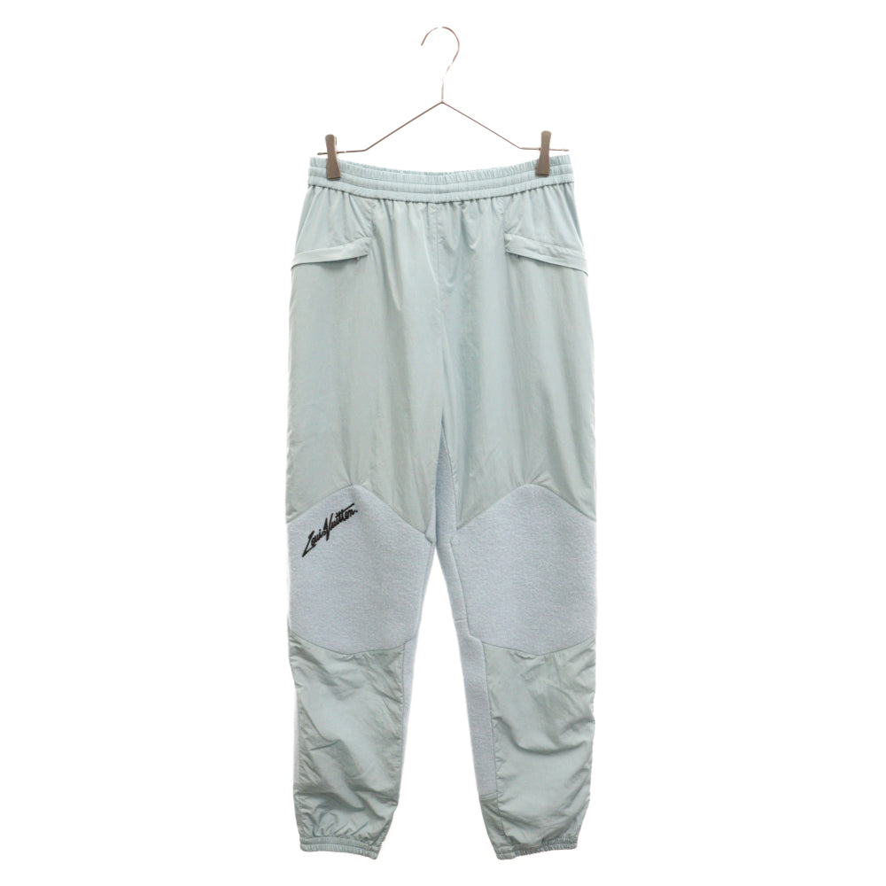 LOUIS VUITTON(ルイヴィトン) 23SS ミックスドマテリアル トラックパンツ RM2319 RK9 HOP02W ナイロンパンツ ライトブルー