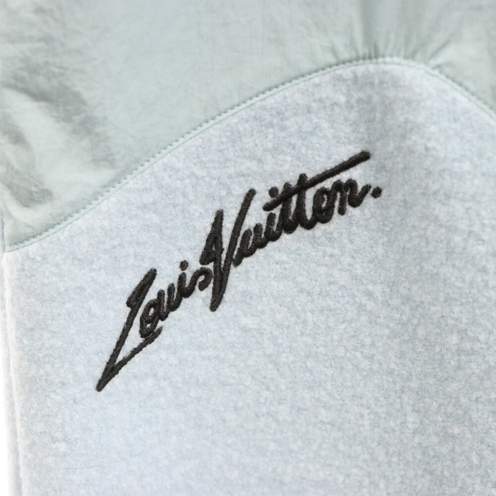 LOUIS VUITTON(ルイヴィトン) 23SS ミックスドマテリアル トラックパンツ RM2319 RK9 HOP02W ナイロンパンツ ライトブルー