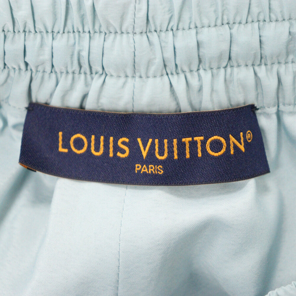 LOUIS VUITTON(ルイヴィトン) 23SS ミックスドマテリアル トラックパンツ RM2319 RK9 HOP02W ナイロンパンツ ライトブルー