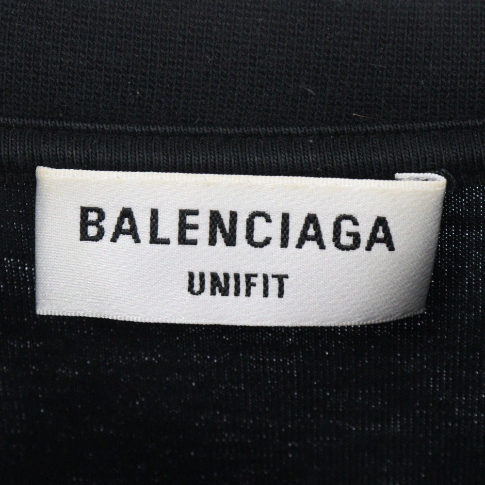 BALENCIAGA(バレンシアガ) ×The Simpsons 681046 TLVG7 シンプソンズ フロントプリント 長袖カットソー ブラック 長袖Tシャツ