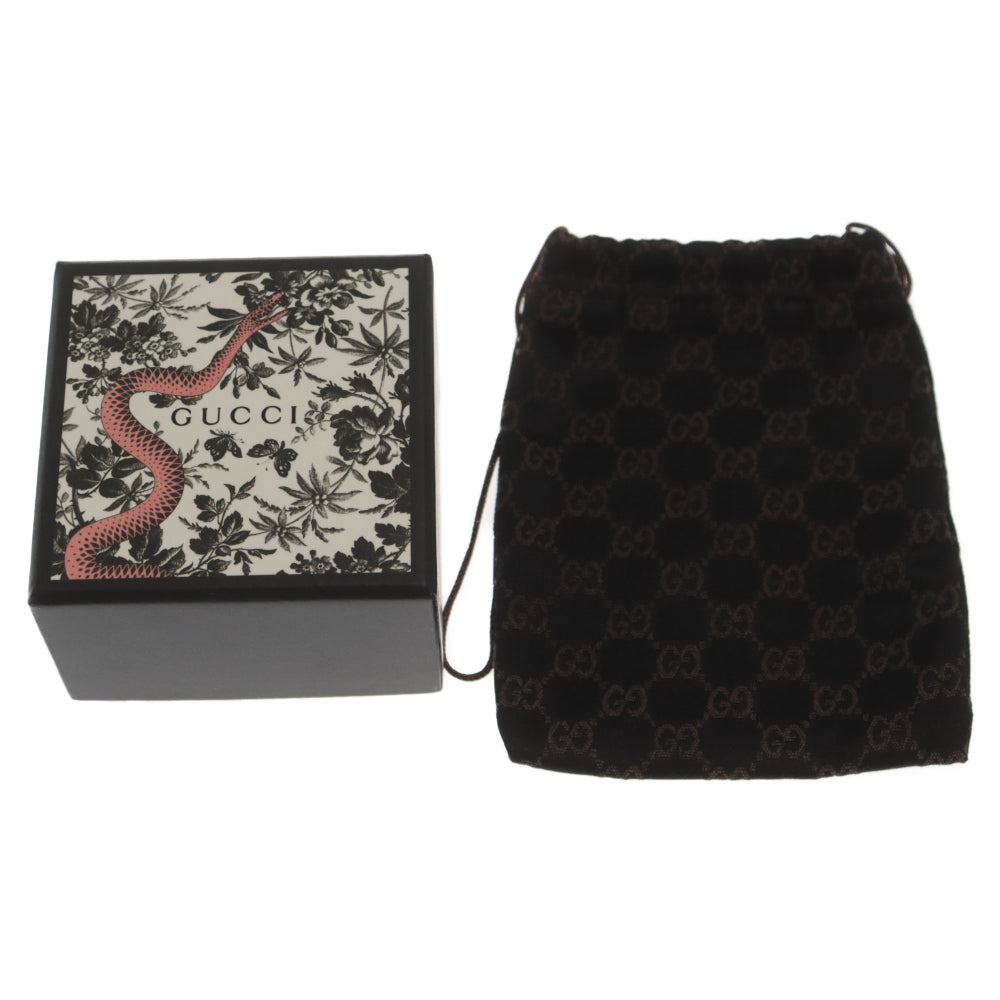 GUCCI(グッチ) マーモントフラワー デザイン 樹脂ターコイズ ブローチ シルバー/ライトブルー