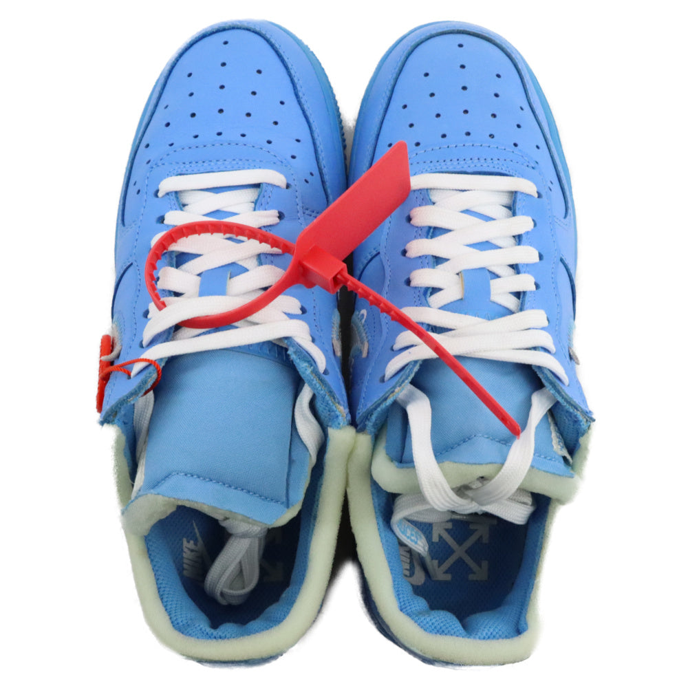 NIKE(ナイキ) ×OFF-WHITE AIR FORCE 1 LOW MCA オフホワイト エムシーエーエアフォース1 ローカットスニーカー CI1173-400 ブルー US6.5/24.5cm